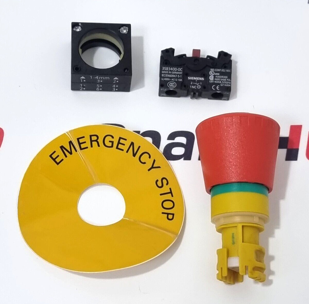 SIEMENS 3SB3203-1HR20 Emergency Stop Button