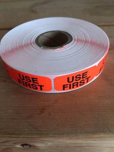 1000 each per roll USE FIRST Store MERCHANDISE LABELS STICKERS decals