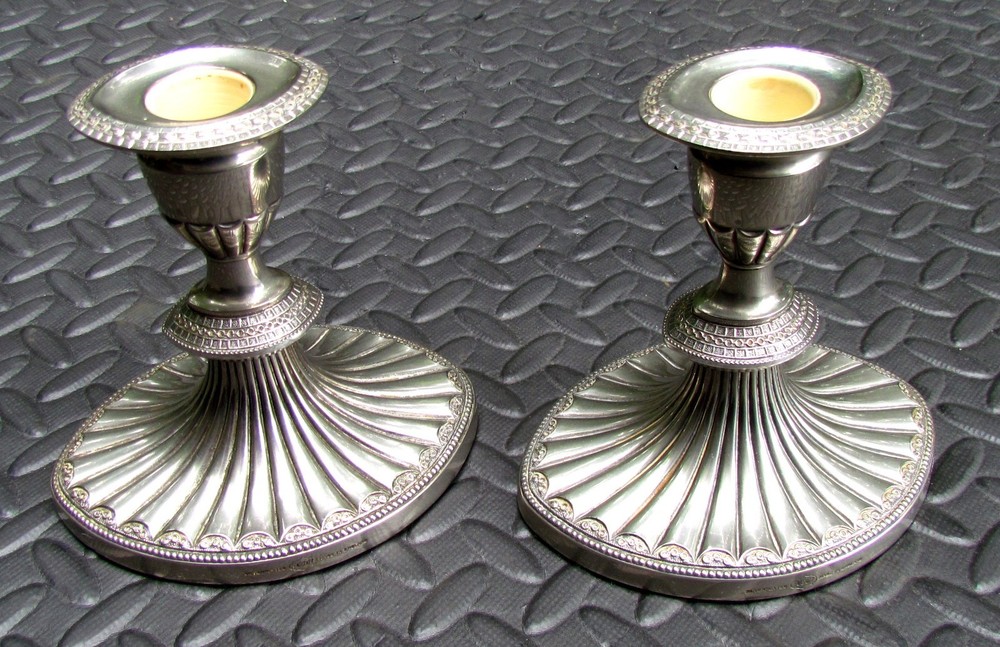 Falstaff Vintage Silver Plated Candlesticks