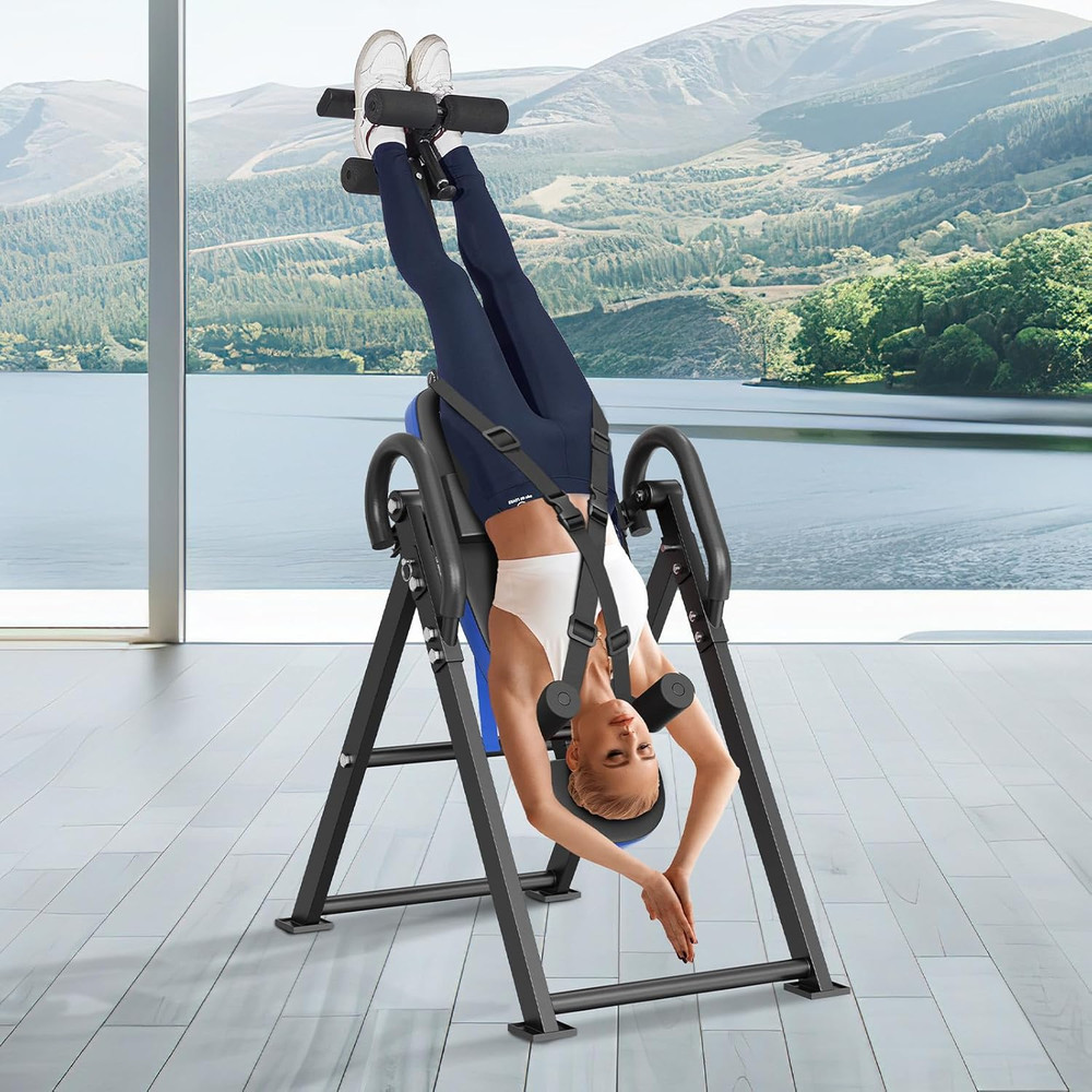 Inversion Table, 300Lbs Capacity Heavy Duty Inversion Table, Decompression Back