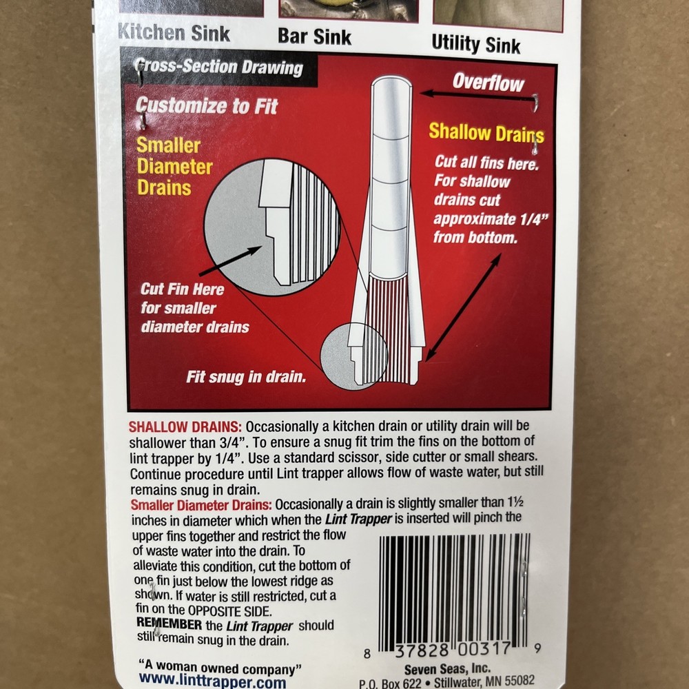 Laundry Drain Lint Trapper (3pk)