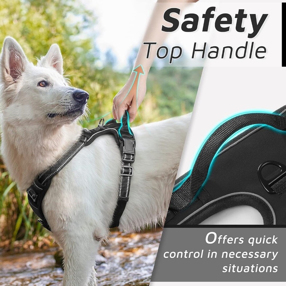 Dog Harness for Medium and Large Dogs, No-Pull Safety Harness