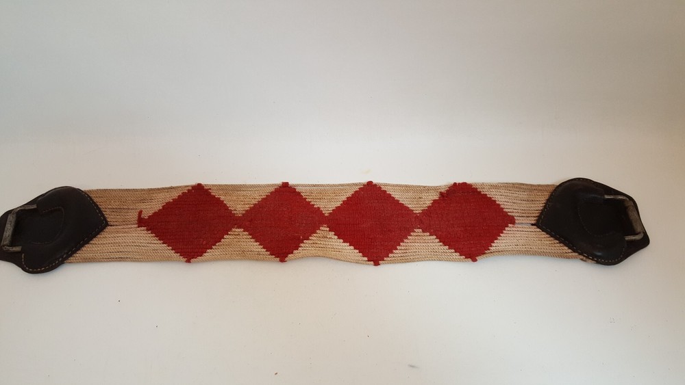 Vintage leather textile horse belly strap