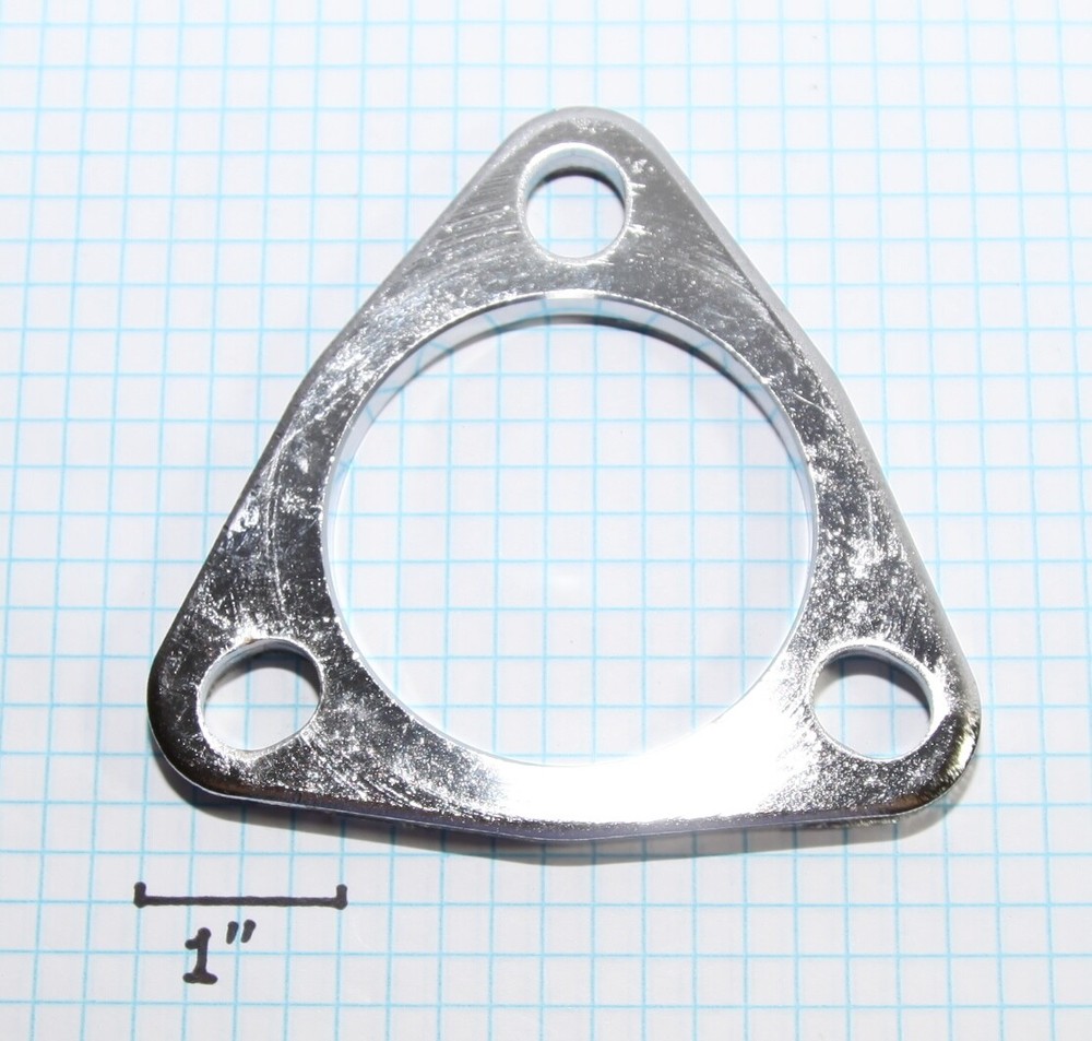 SS201 Flange FOR 2.5" 3 Bolt Exhaust Pipe Pipe Catback Header 0.35"Thick