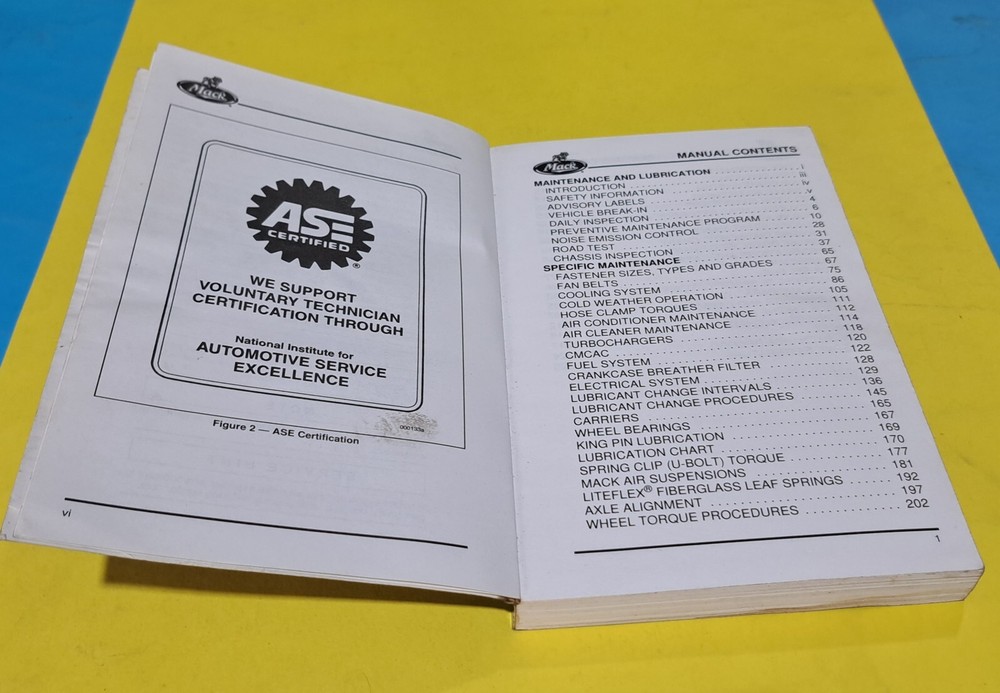 Mack Maintence & Lubrication Handbook