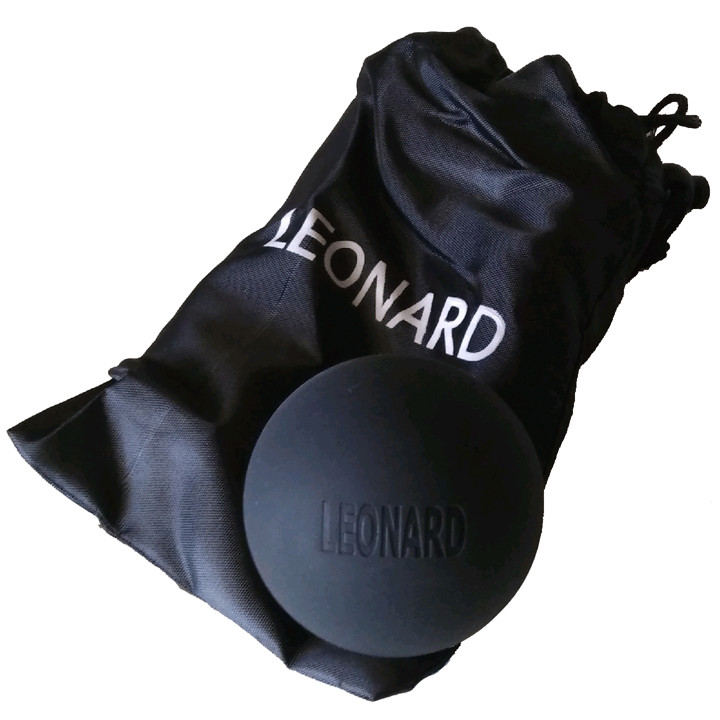 Leonard Lacrosse Ball (1 Pc) With Drawstring Carrying Bag Set Mobility Trigger