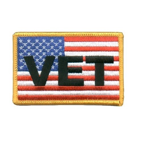 AMERICAN FLAG VET PATCH