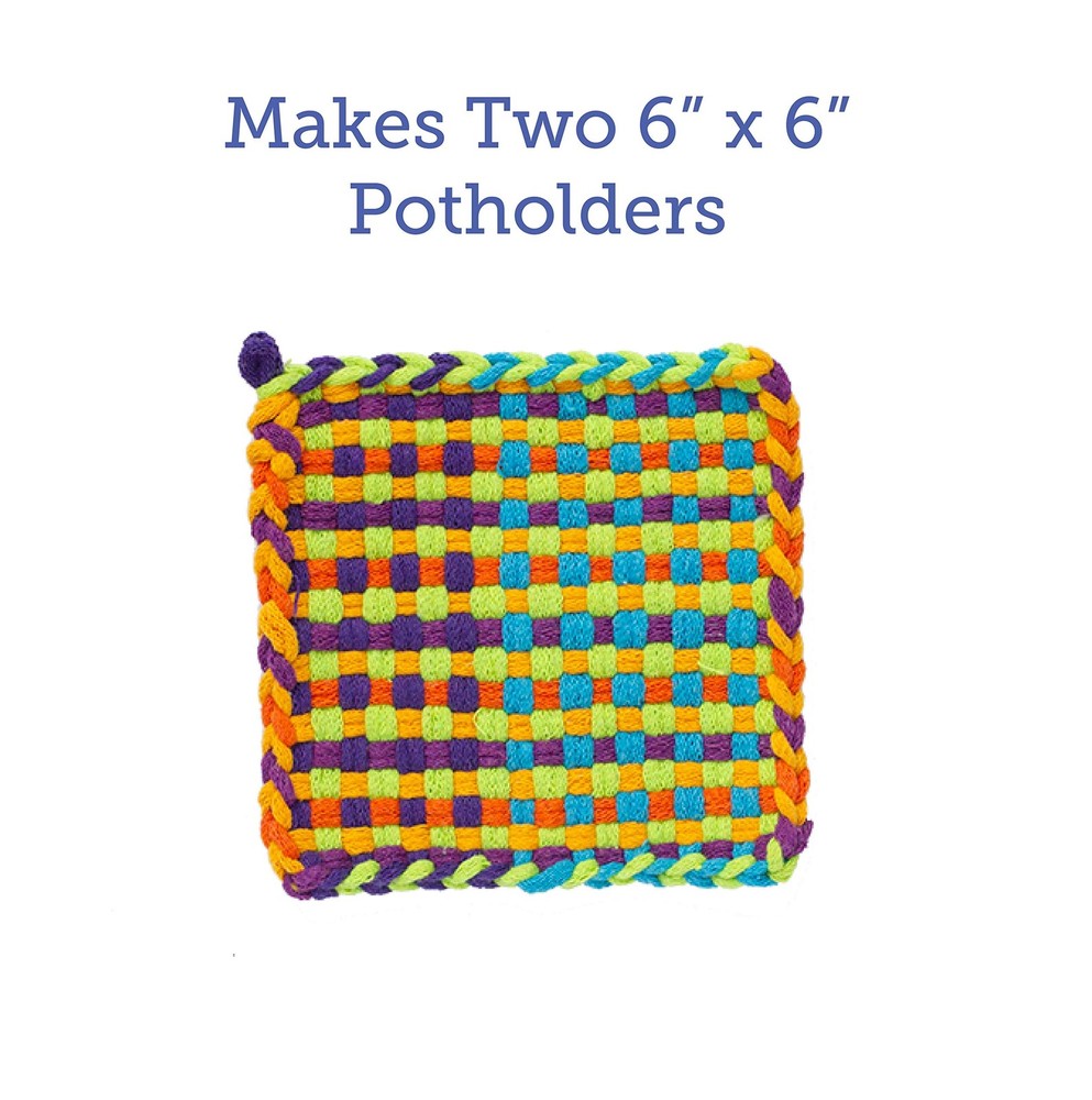 Friendly Loom | 7” Traditional-Sized Multicolor Potholder Small,