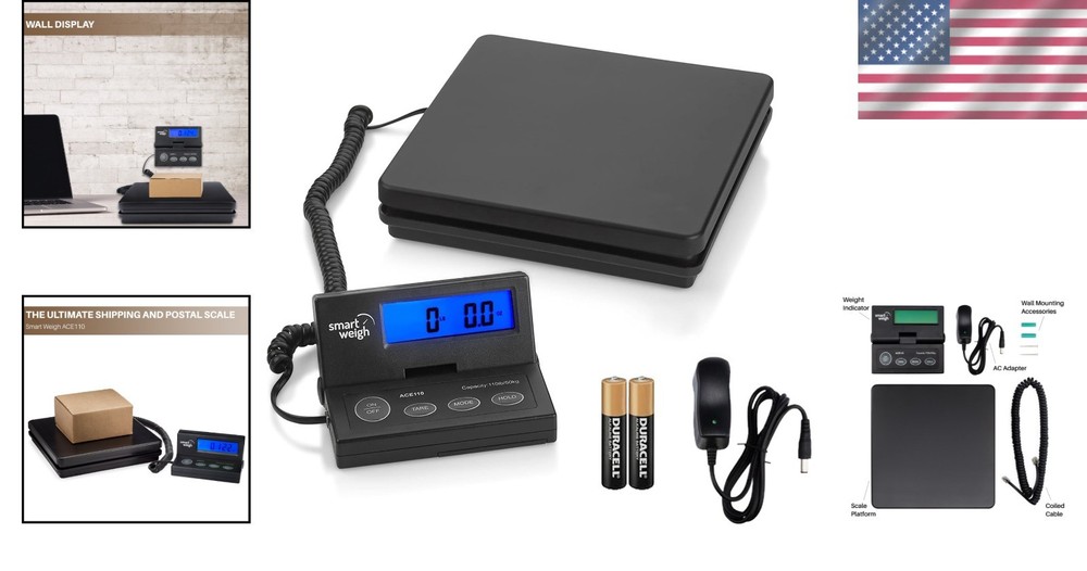 Digital Shipping Scale, AC Adapter Included