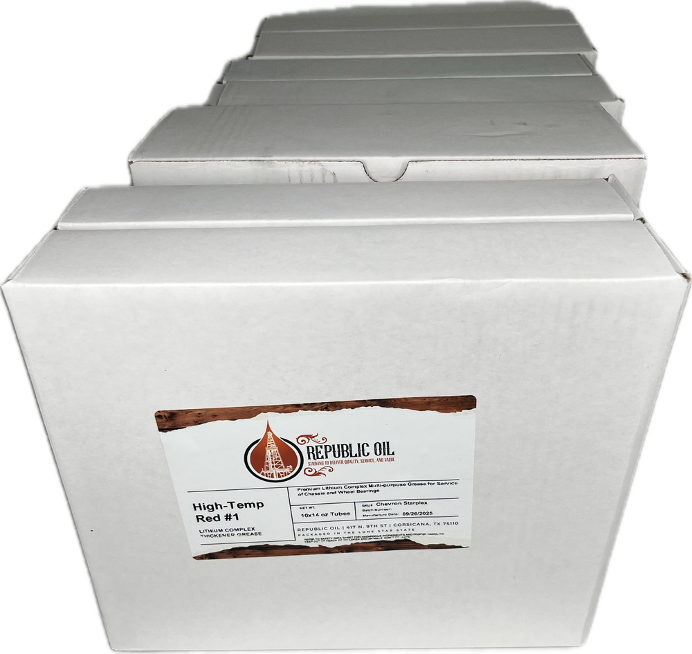 4 Boxes / 40 Tubes Premium High Temp Red #1 EP1 Lithium Complex Multi-Purpose Gr