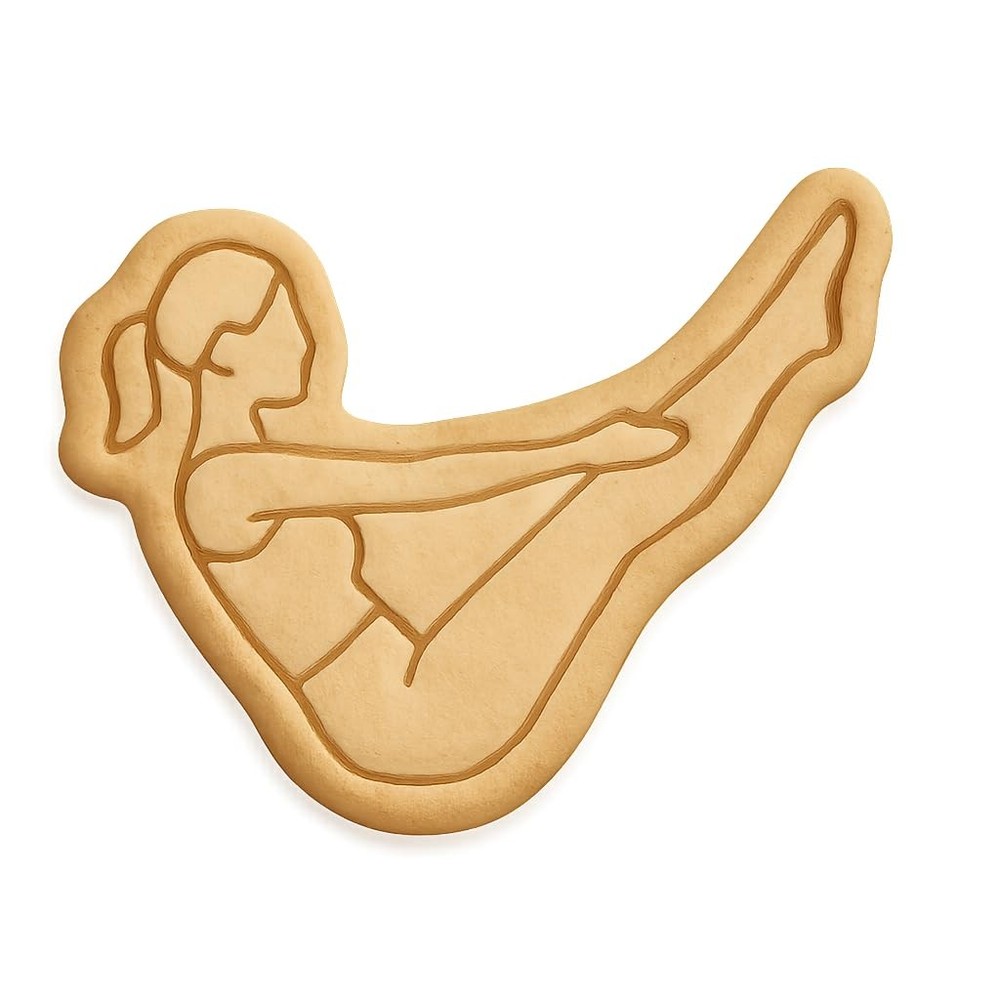 Pilates Training Cookie Cutter & Stamp, Fondant & Clay - 4x3