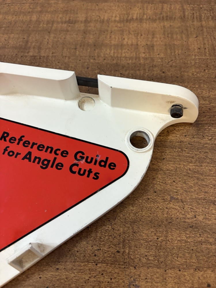 Part Of JET Tools Miter Reference Guide For Angle Cuts