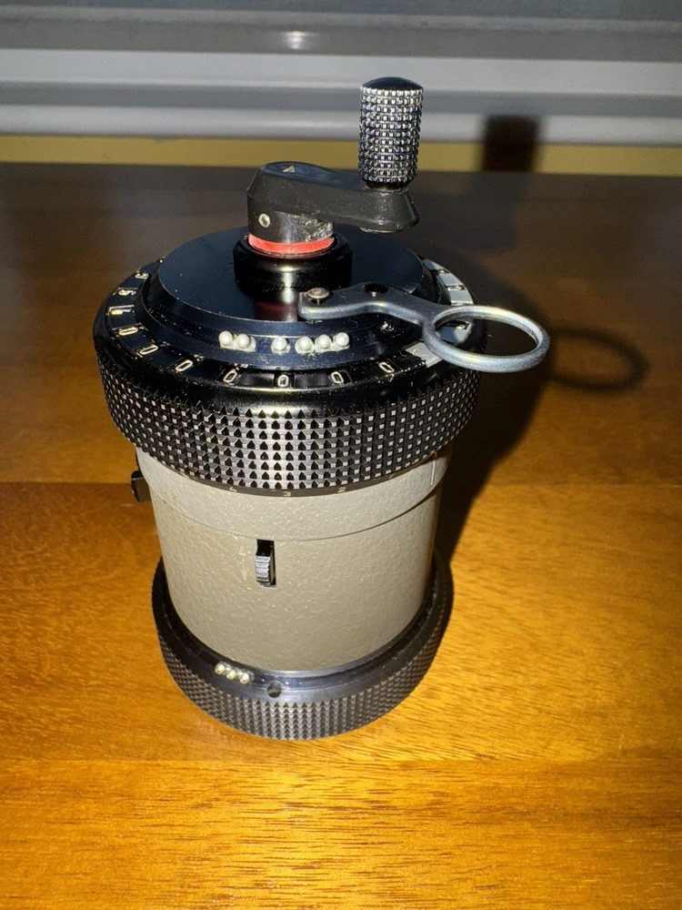 Curta calculator Type 2 w/can, rare