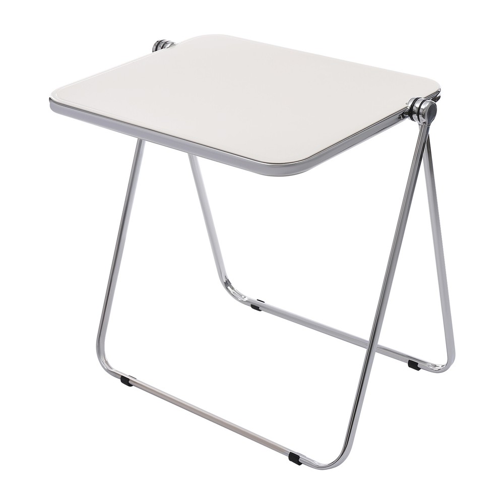 Foldable Acrylic Tray Table, Modern TV Tray, Small Folding Desk Space-Saving