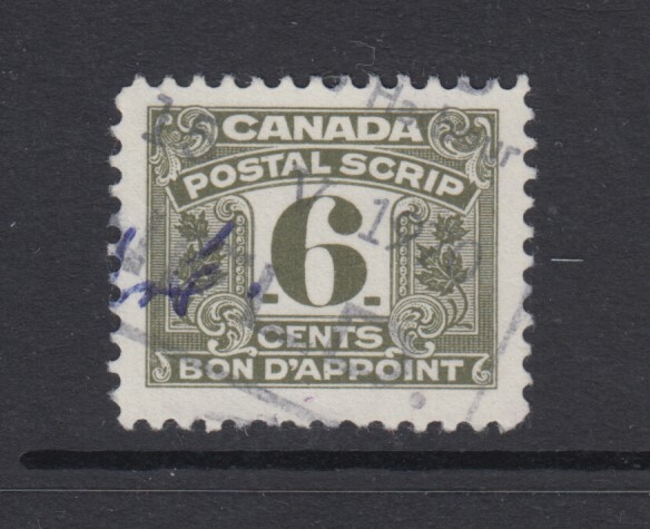 Canada Revenue (Federal, Postal Script), van Dam FPS46, used