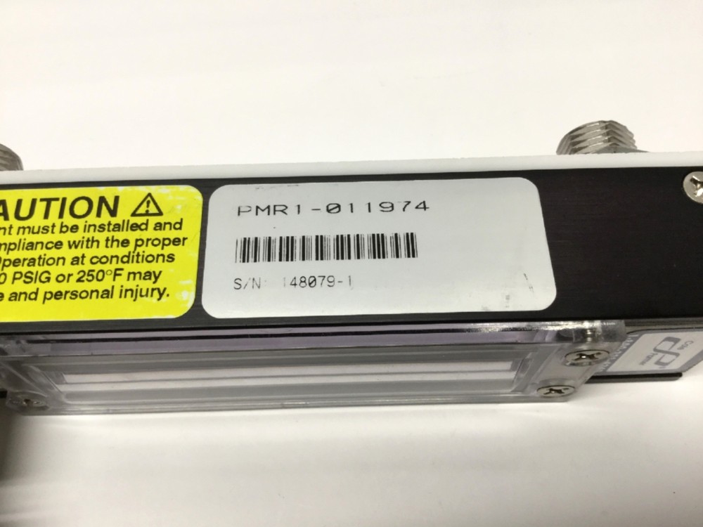 Cole-Parmer PMR1-011974 Masterflex Variable Area Flowmeter 65mm Scale w/ Valve