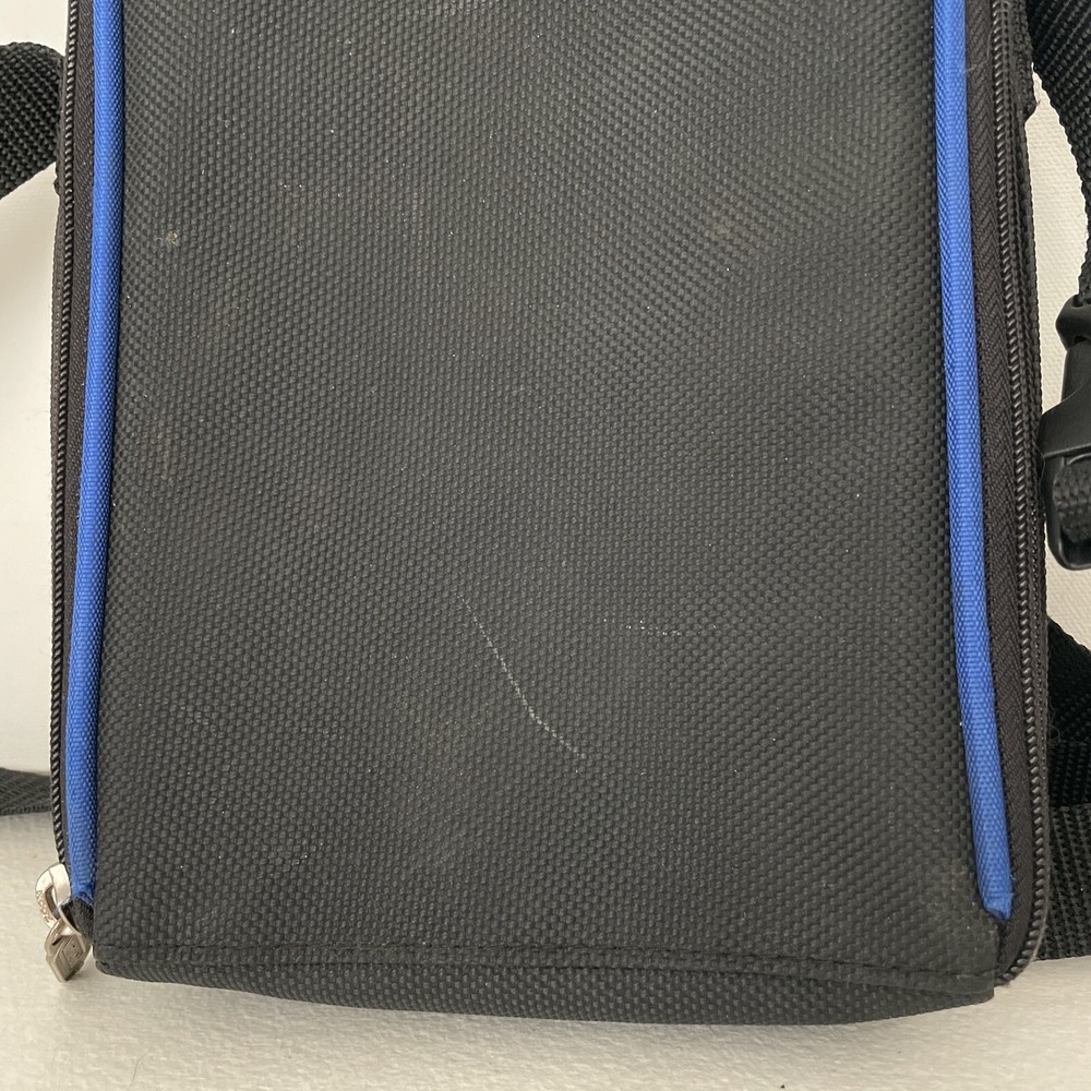 Nintendo Gameboy Game Boy Black Blue Rectangular Video Game Travel Case W/ Strap