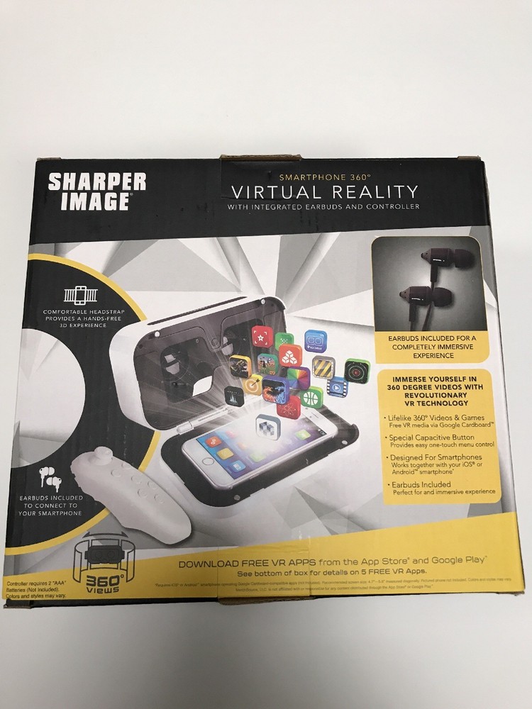 SHARPER IMAGE Smartphone 360 Degree Virtual Reality Headset
