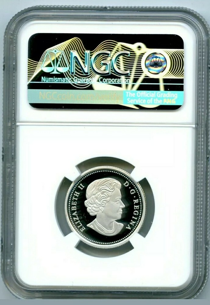 2019 CANADA 25 CENT SILVER COLORED PROOF NGC PF70 UCAM QUARTER FIRST RELEASES