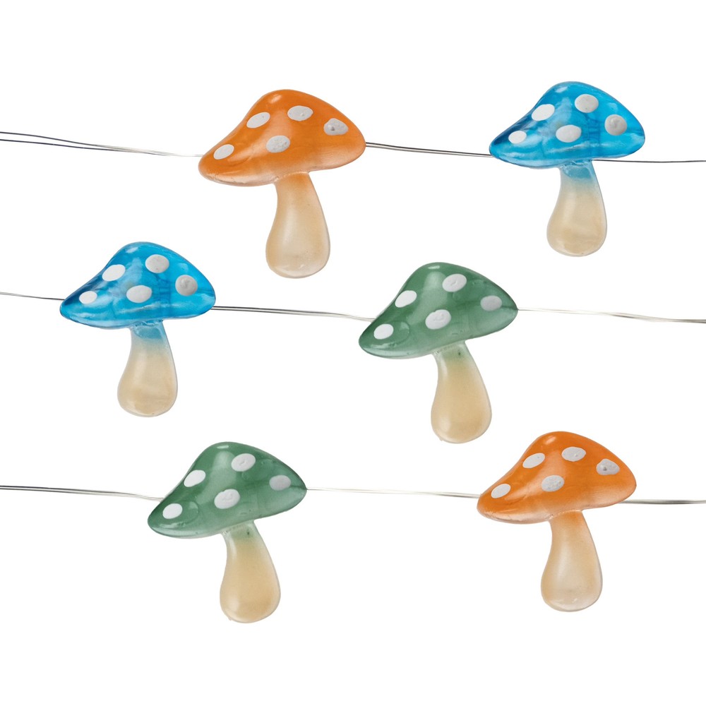Solar 30 Count Mushroom Light