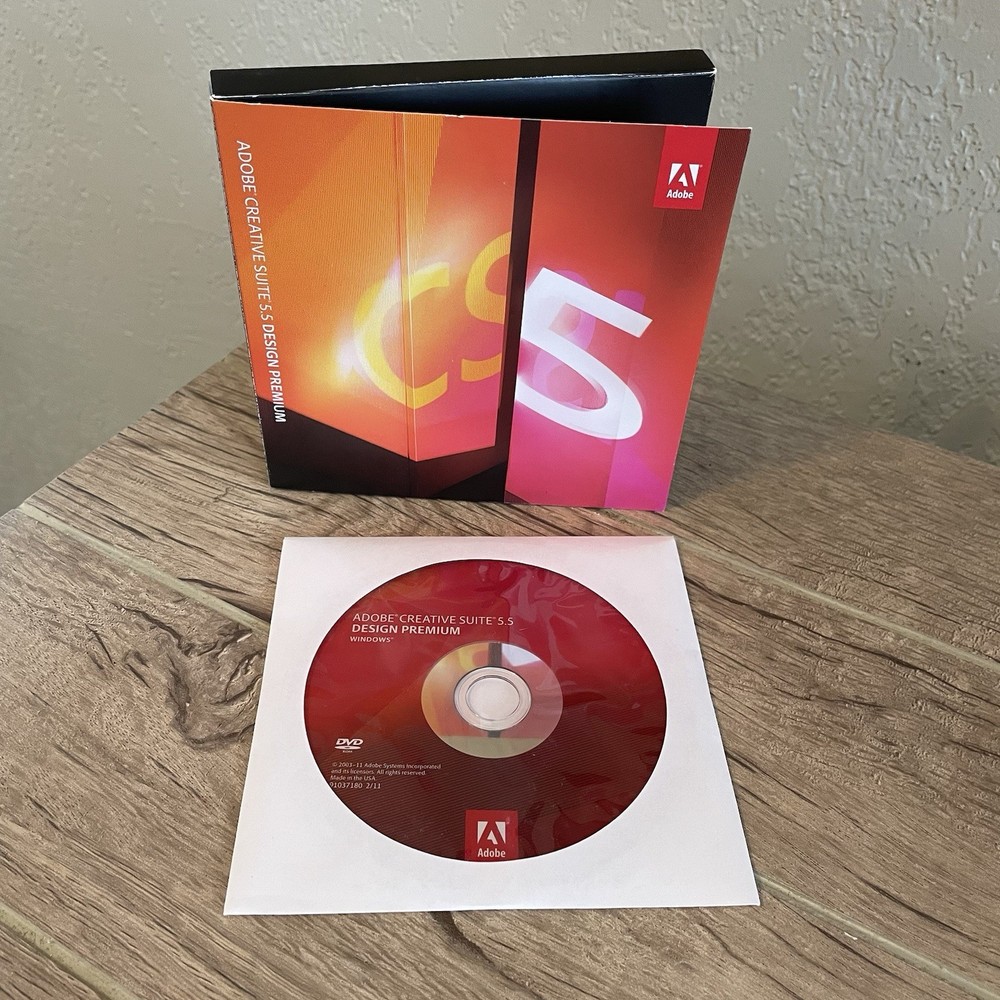 Adobe CS5.5 Design Premium for Windows DVD Version InDesign Photoshop Flash