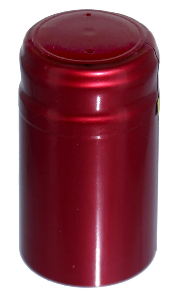 Metallic Ruby Red PVC Shrink Capsules-500 Count