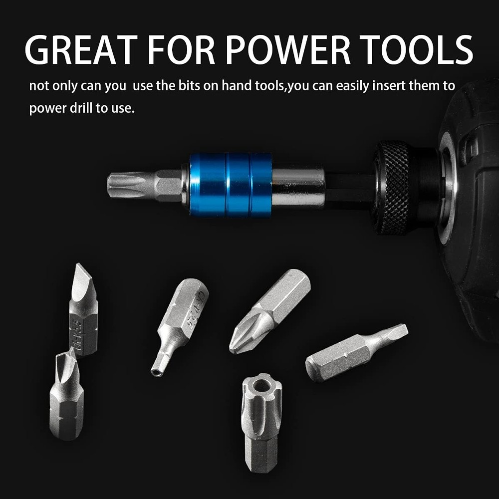 148-Piece Screwdriver Bit Set Hex Tamper Phillips Torx Flat Head Phillips wit...