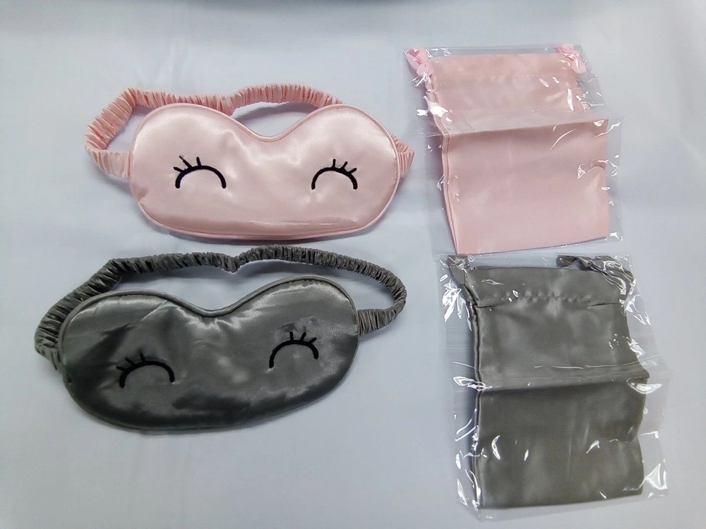 Sleep Mask Soft Satin  2 Pack