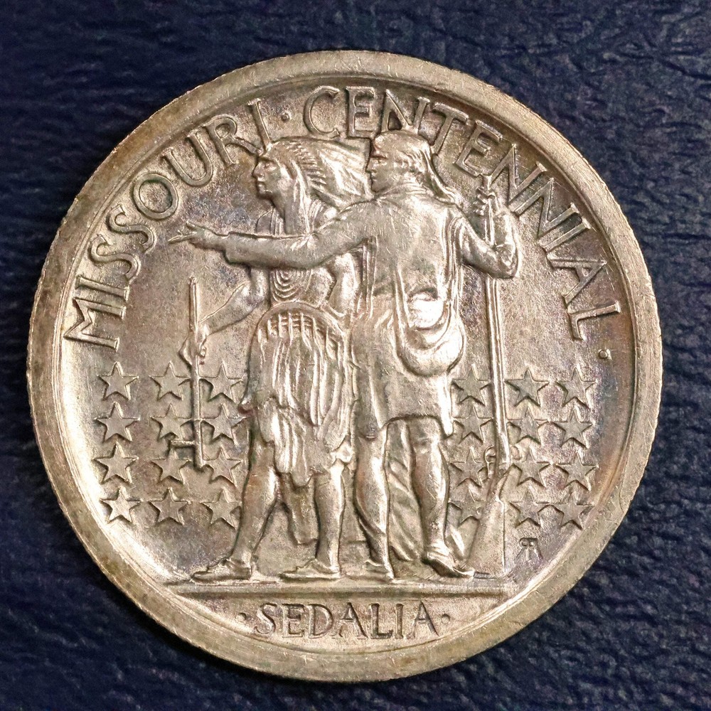 1921 Missouri Centennial Half Dollar 50c Commemorative