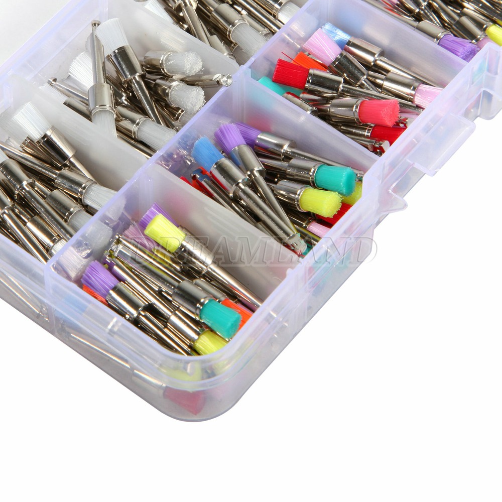 200X Prophy Brush Rubber Disposable Polishing Polisher Latch Type Mixed Types
