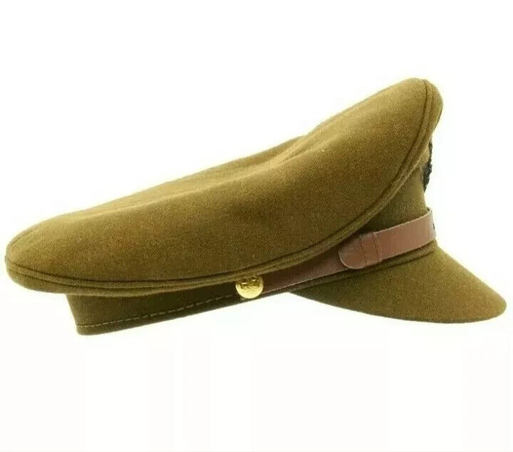 British WWII Officer Peaked Visor Cap- Size US all sizes