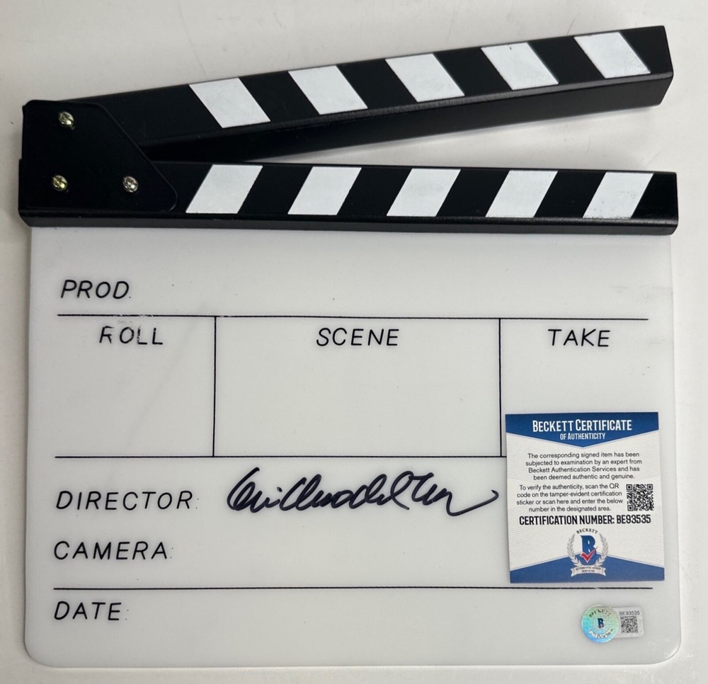 Guillermo Del Toro Signed Director Clapboard BAS BE93535