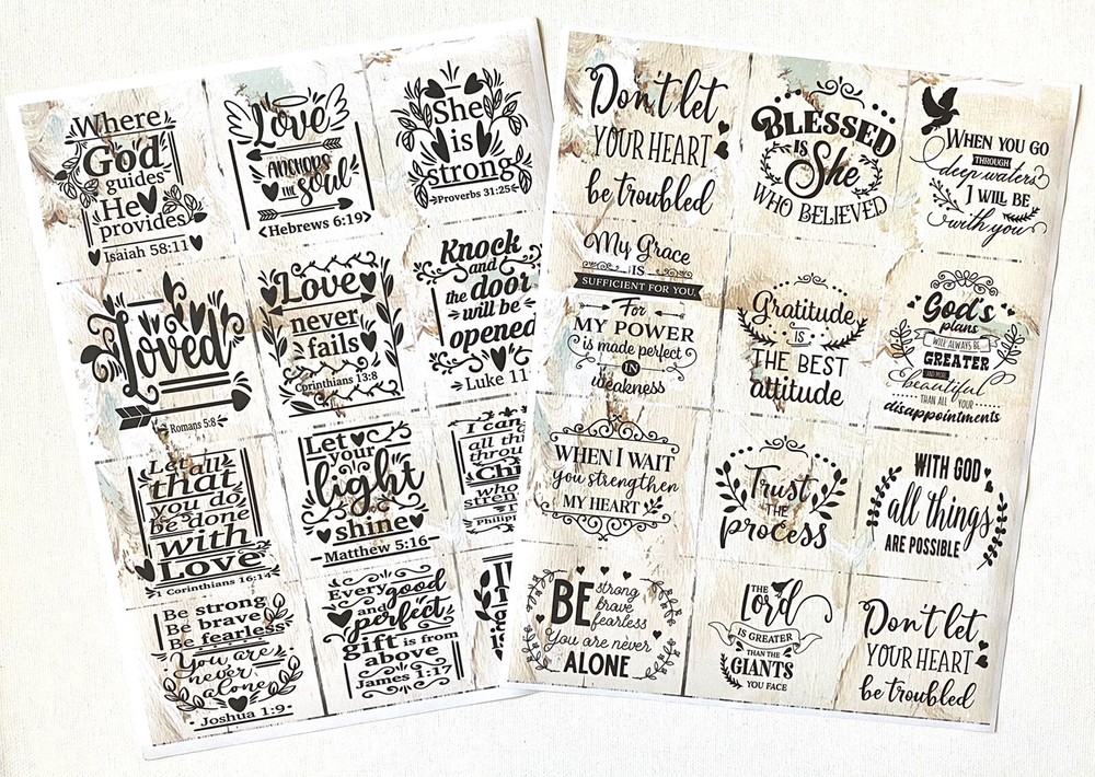 Quotes, Scripture Quotes, Planner Quotes For Scrapbooking Junk Journals #3TS