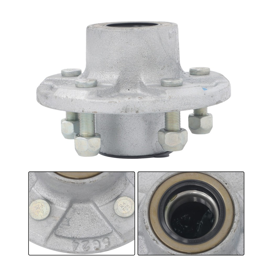 For 3500 lbs. #84 Spindle Pre-Assembled 5 x 4.5" Galvanized Trailer Hub Kit