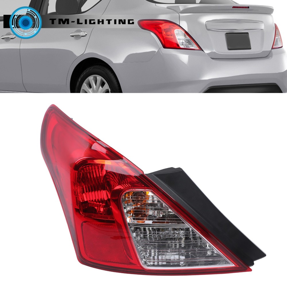 Tail Light Lamp Assembly For 2012-2019 Nissan Versa Driver Left Side Halogen