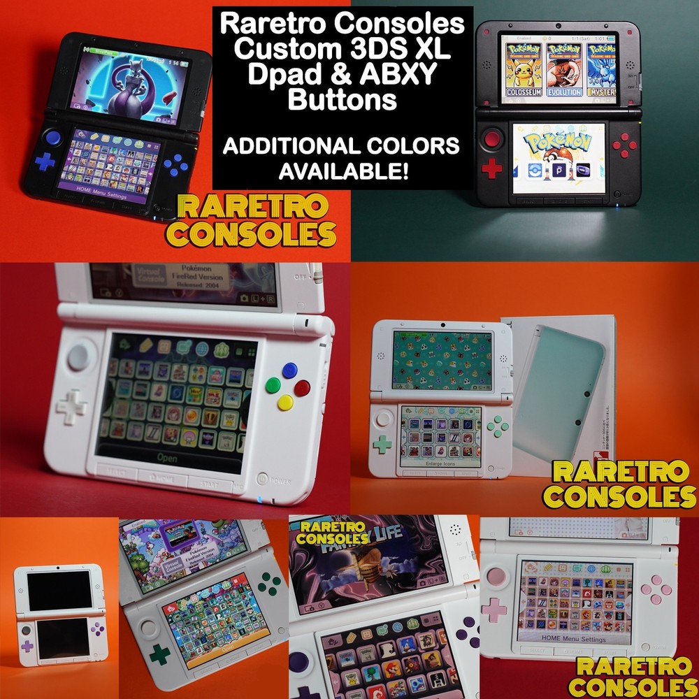 Custom 3D Printed ABXY Button Set – Replacement/Upgrade for Nintendo 3DS XL