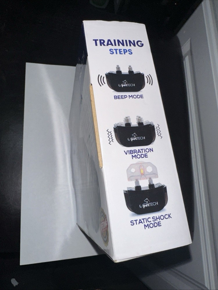 PET TECH Dog Training Active Collar PT0Y1 - Rechargeable 1000ft range 10-100lbs