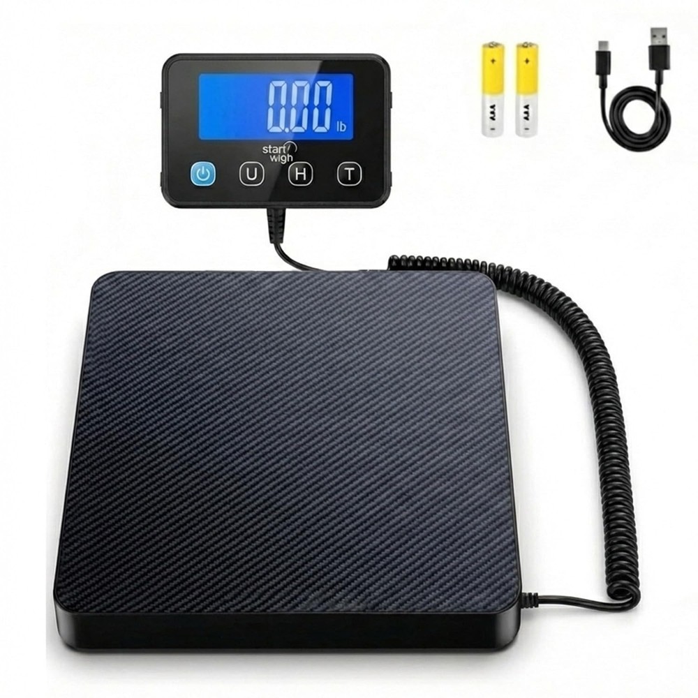 Professional Digital Package Scale, 220 lb Capacity with Hold & Tare Features