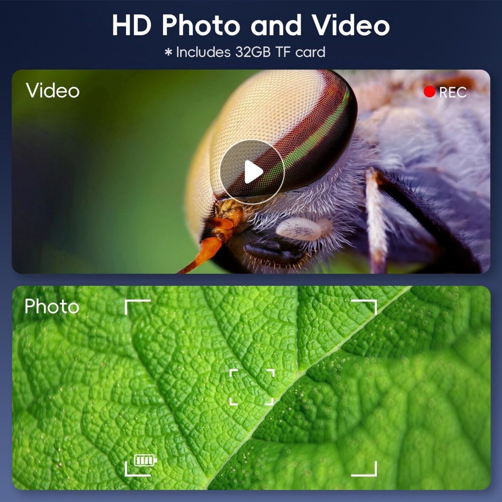 Durable 1200X 1080P Video Focusing Digital Microscope With 7 "IPS Screen