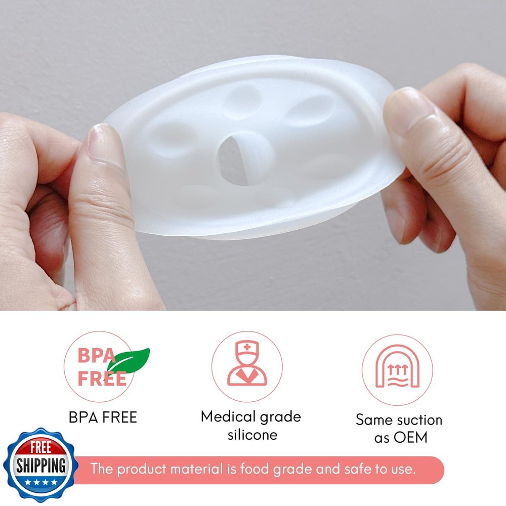 Durceler 15mm Flange Insert/Massage Pad Compatible with Spectra S1 S2 Breast