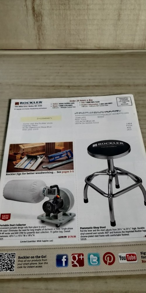2015 ROCKLER catalog woodworking ~ C3