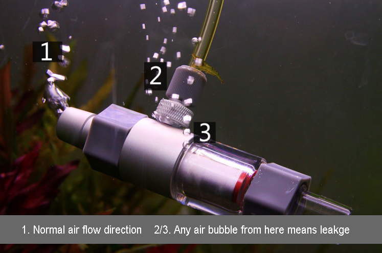 QANVEE Inline CO2 Atomizer Diffuser Aquarium Planted Tanks Aquascape