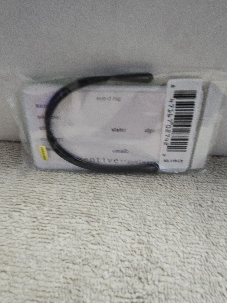 Inventive Travelware " T " Black Luggage Tag