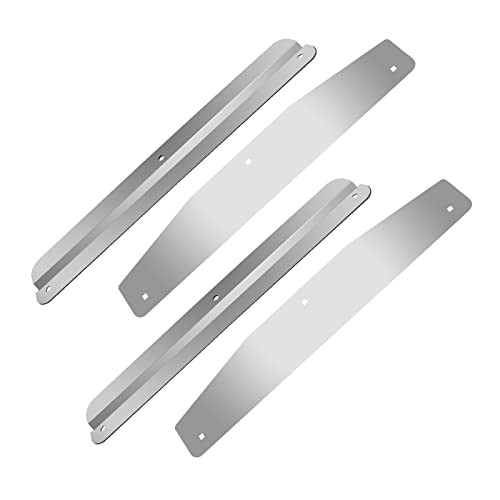 Pair(2) 24" Stainless Steel Mudflap Weights with Backing Plate