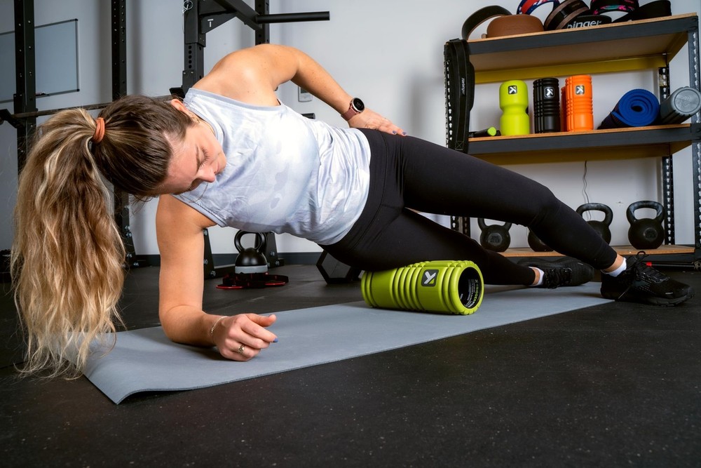 TRIGGERPOINT Performance Therapy Grid Foam Roller for Exercise, Deep Tissue M...