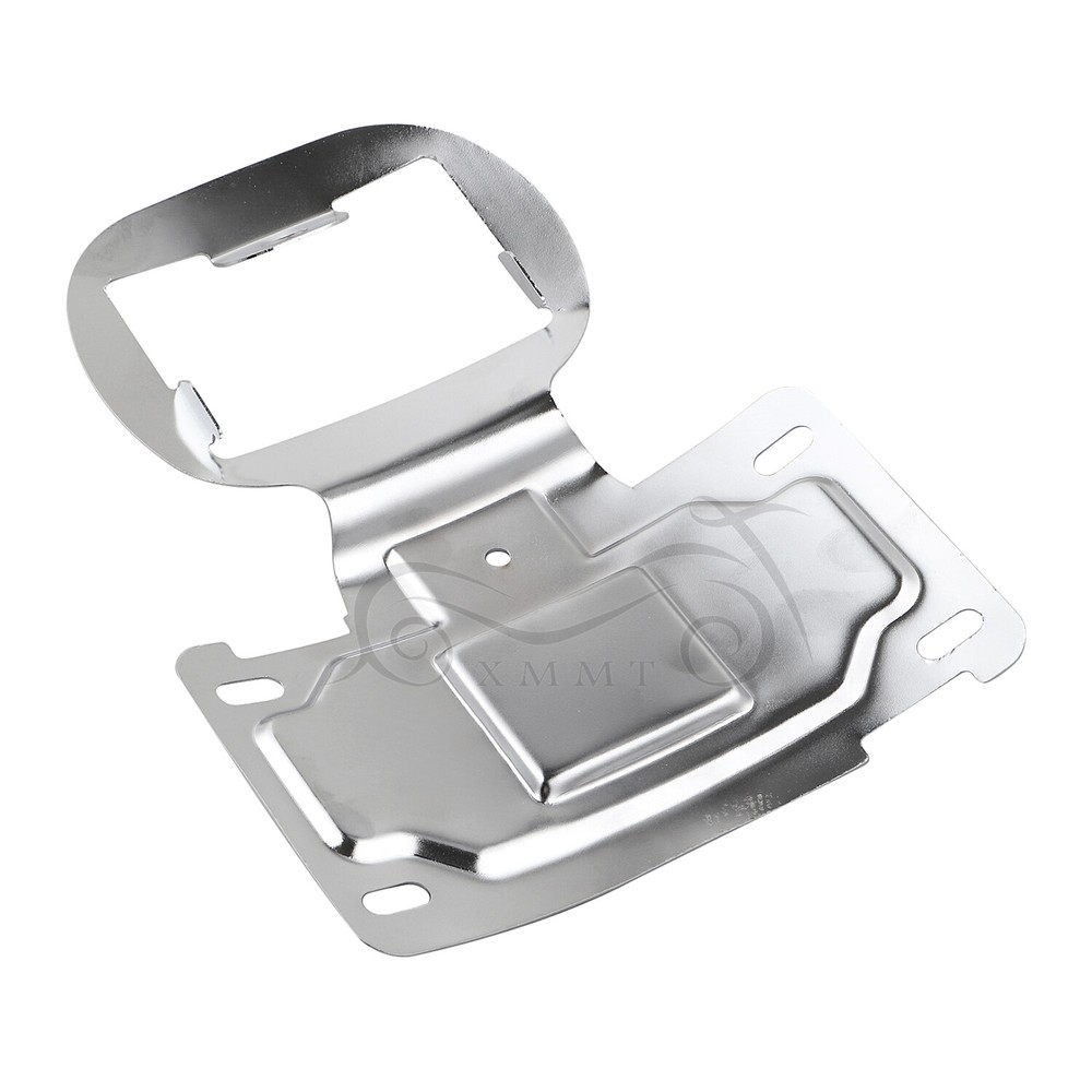 Chrome License Plate Relocator Bracket For Harley Electra Road Glide 2014-2020