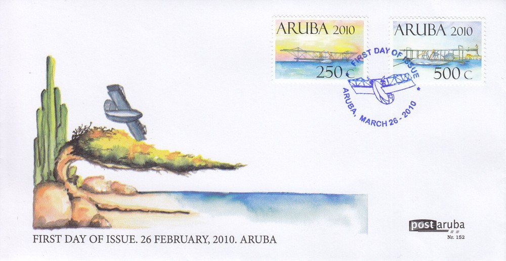 Arubu Issue FDC 2010 (152) Airplanes