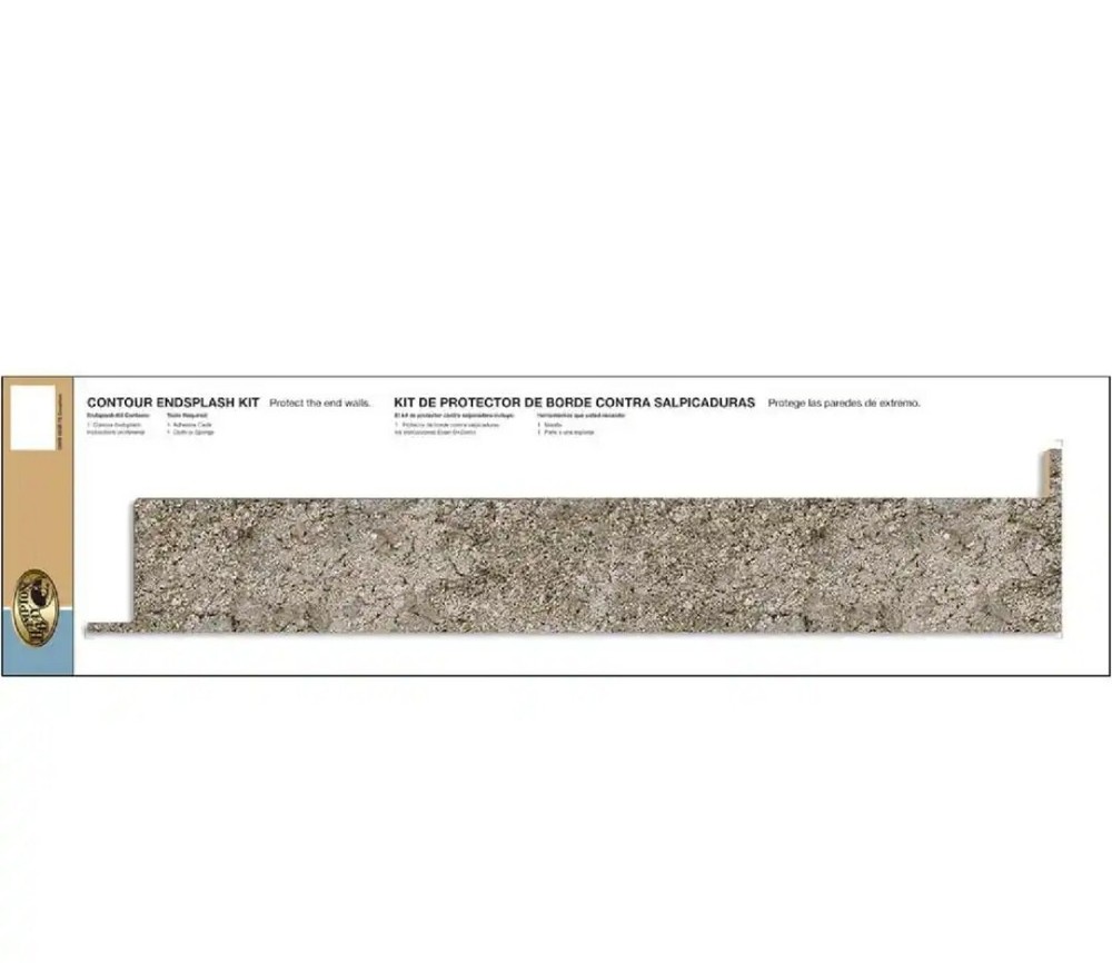 Hampton Bay Laminate End Splash Kit Countertop Tuscan Romano with Eased Edge