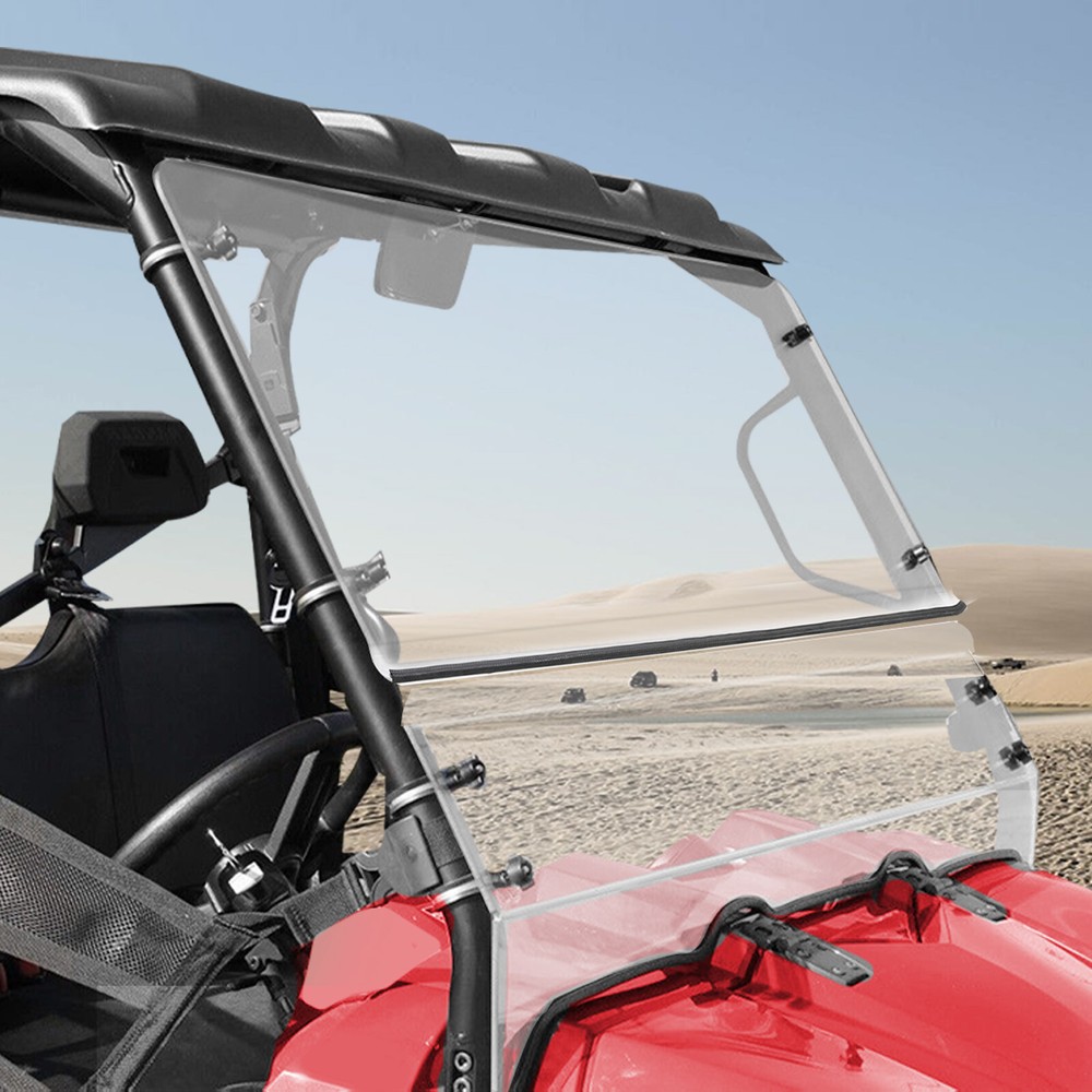 Plastic Clear Full Size Front Windshield Fit Polaris Ranger XP 500 800 2009-2024