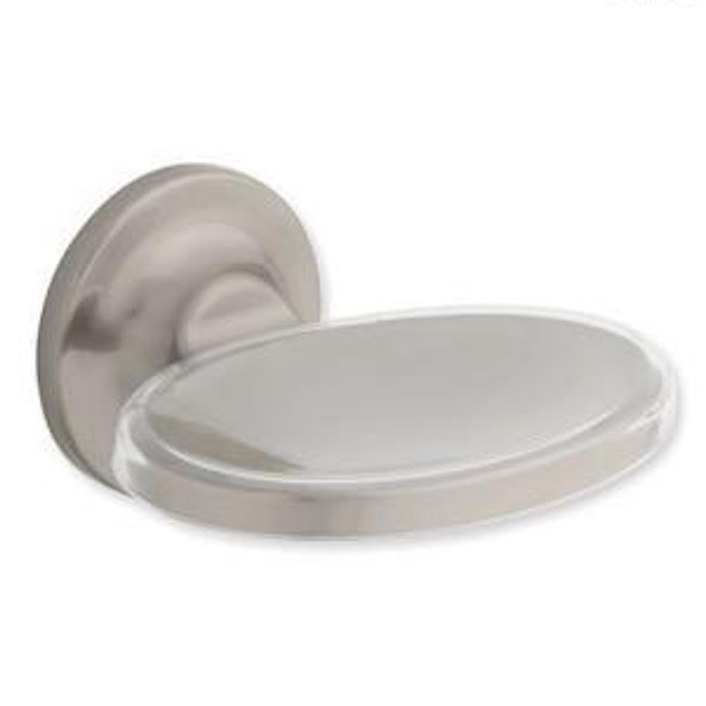 Astra Bath Soap Dish Satin Nickel Finish